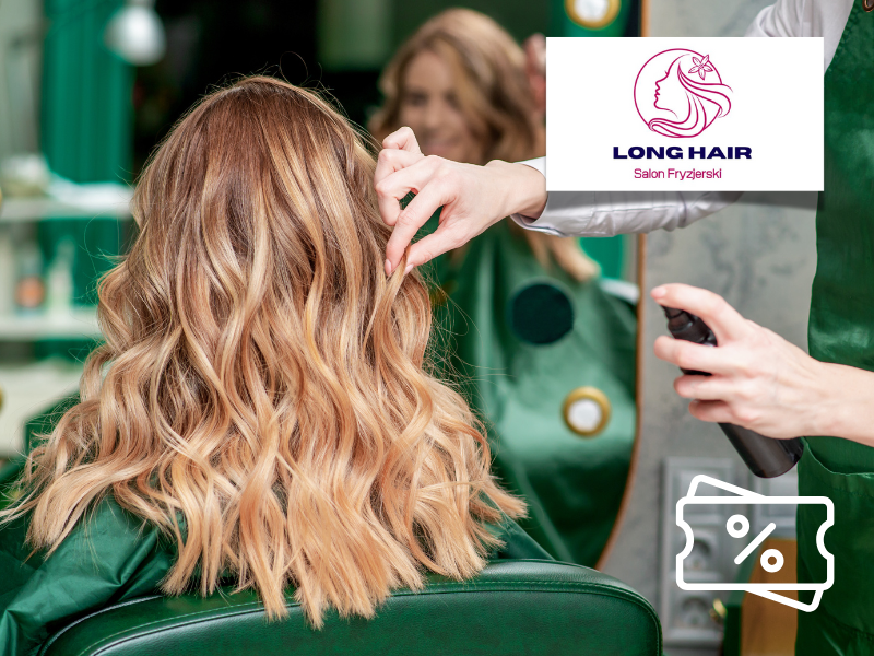 🔴 KOD 50pln do salonu fryzjerskiego LONG HAIR w Gdańsku